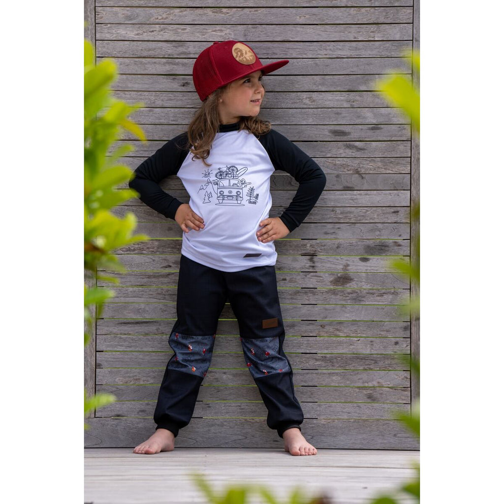 Promaledobrodruhy Dětské funkční UV tričko CoolMax dlouhý rukáv black