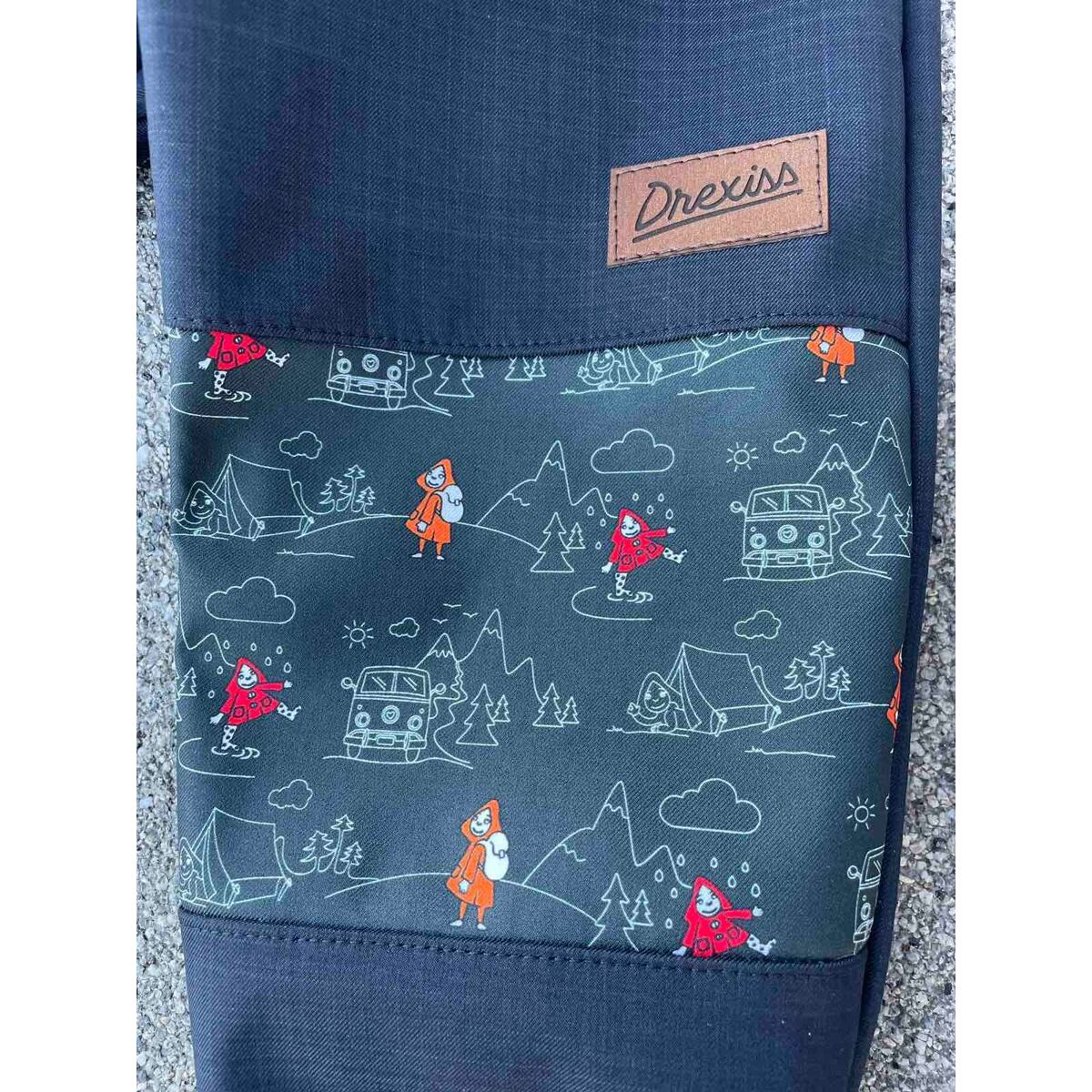 Promaledobrodruhy Dětské softshellové kalhoty bez zateplení black/khaki