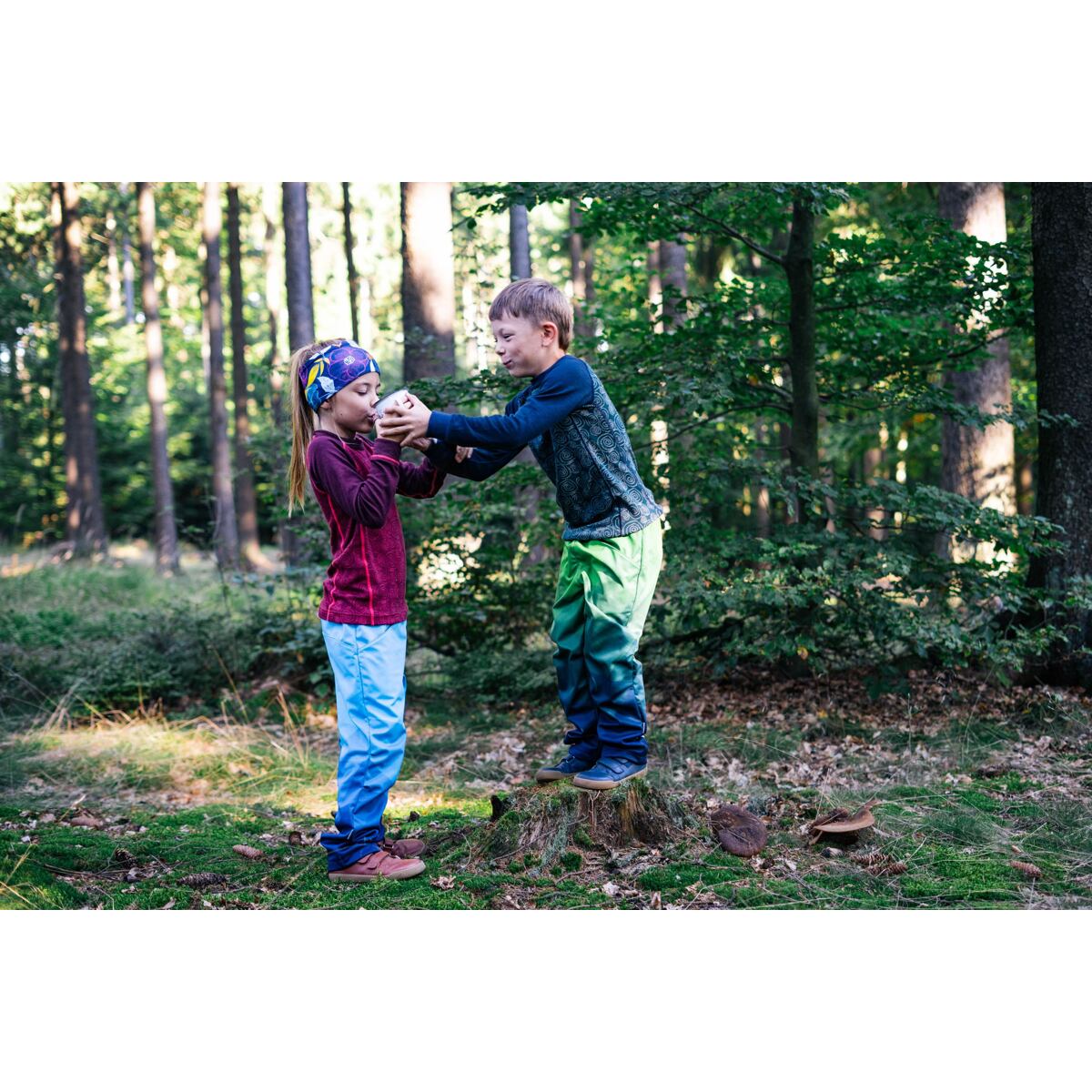 Devold Dětské funkční tričko s merinem Duo active woods s dlouhým rukávem