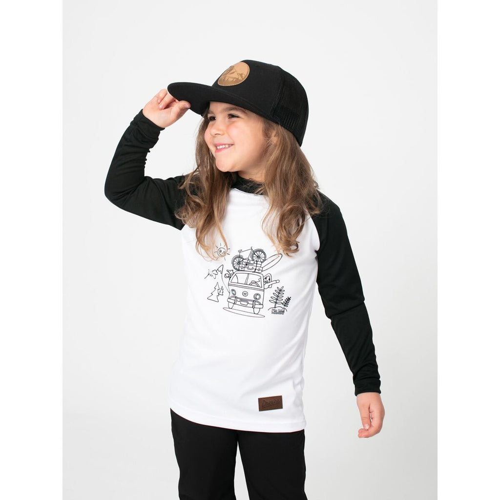 Promaledobrodruhy Dětské funkční UV tričko CoolMax dlouhý rukáv black