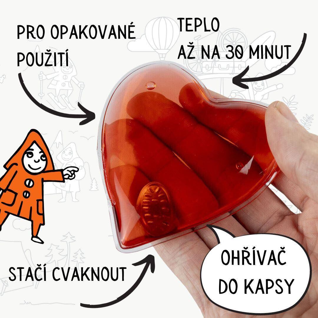 Yate Ohřívač do kapsy Amaroun srdce pro opakované použítí 1ks