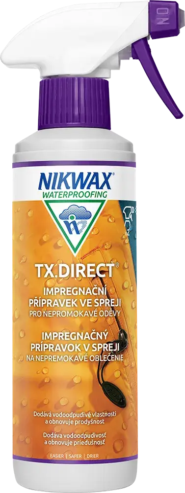 Nikwax Impregnace ve spreji na membránové oblečení TX.Direct Spray-On 300 ml