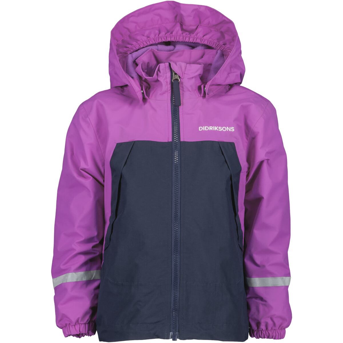 Didriksons Dětská nepromokavá bunda s fleecem Enso tulip purple - ROSTOUCÍ