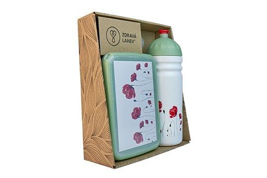 ZDRAVÁ LAHEV® SET ZDRAVÁ LAHEV A ZDRAVÁ SVÁČA svačinový box a lahev 0,7l Vlčí mák