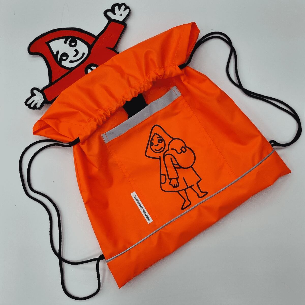 Promaledobrodruhy Dětský sportovní vak s reflexními prvky oranžový - 2 velikosti