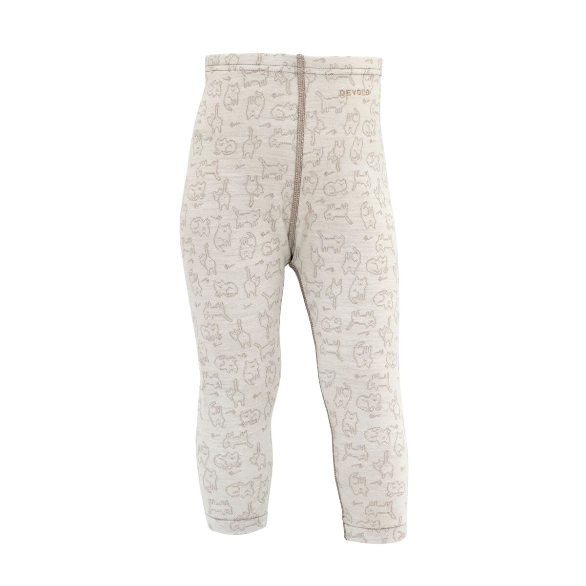 Devold Dětské funkční kalhoty s merinem Duo active baby raw white