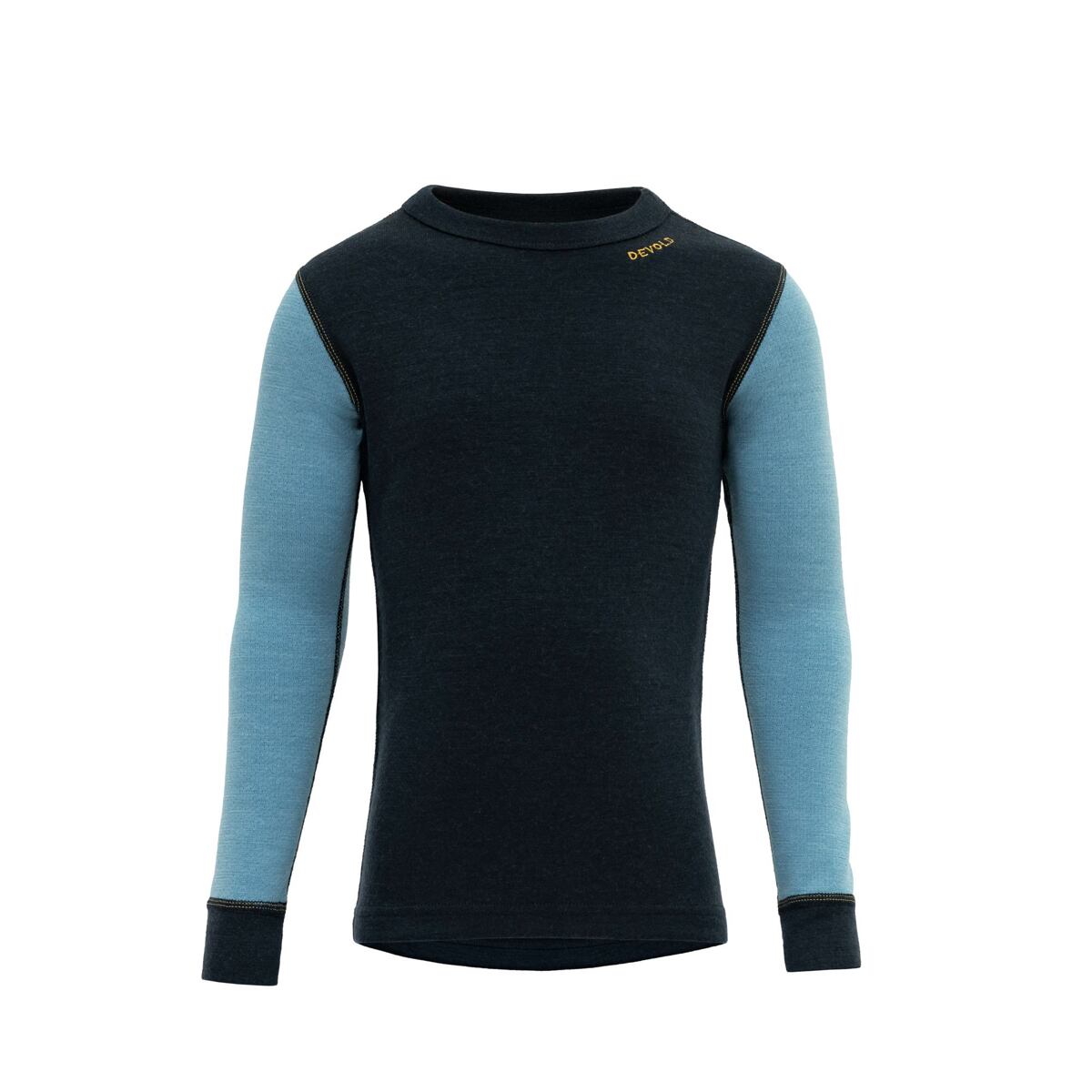 Devold Dětské funkční tričko s merinem Expedition Silk ink s dlouhým rukávem