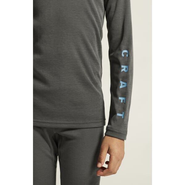 Craft Dětské termoprádlo Core set Warm Baselayer šedé