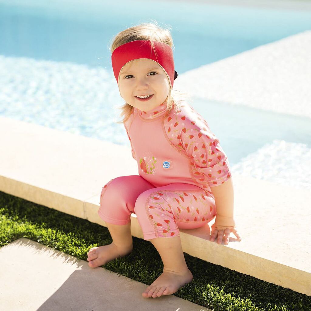 Splash About Dětská neoprénová čelenka na plavání červená 2 - 6 let