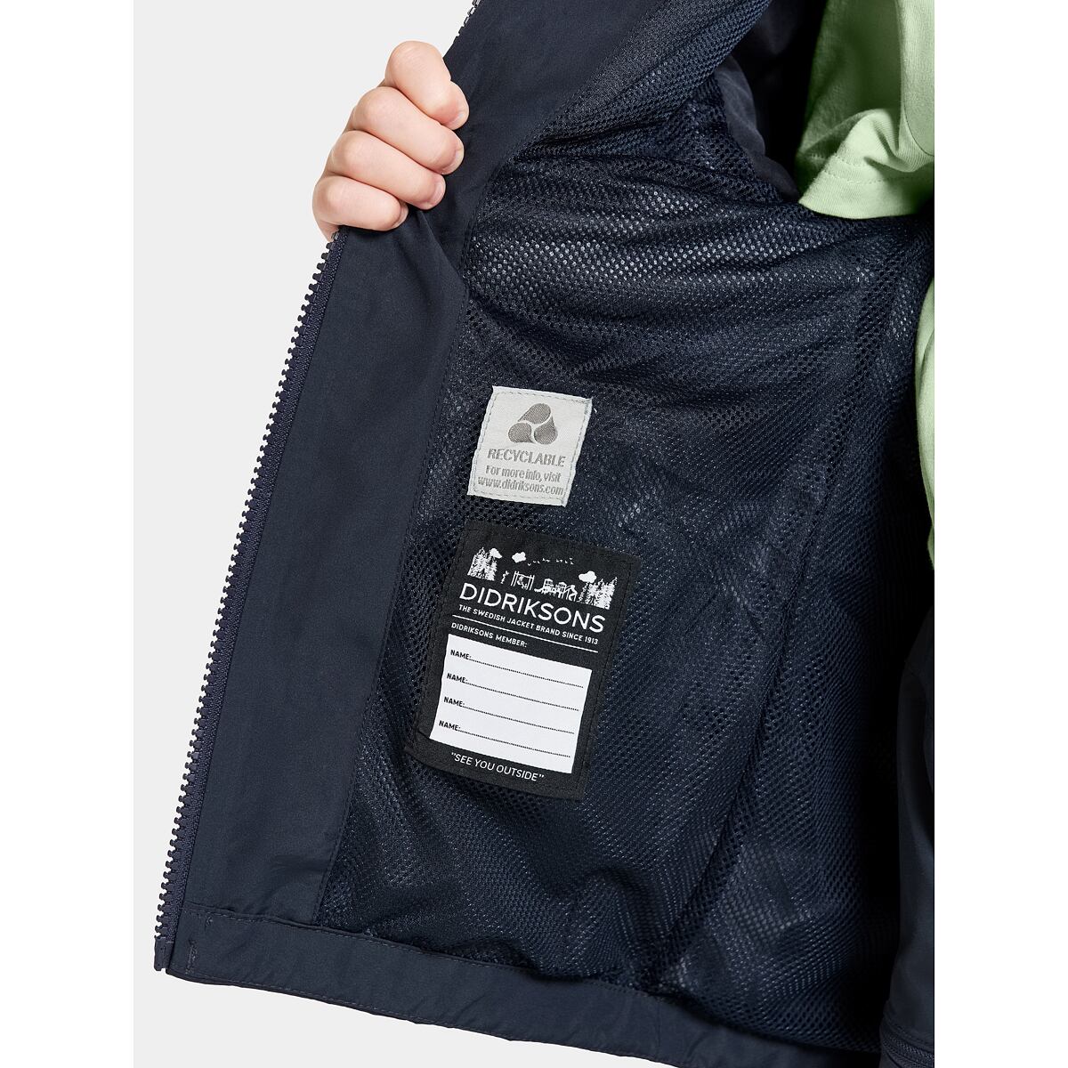 Didriksons Dětská nepromokavá bunda Norma navy - ROSTOUCÍ
