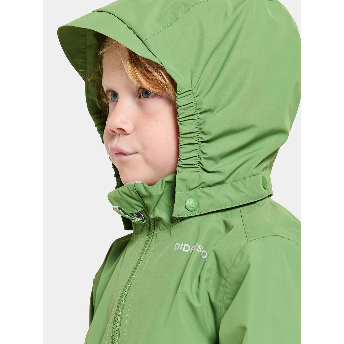 Didriksons Dětská nepromokavá bunda Norma algae green - ROSTOUCÍ