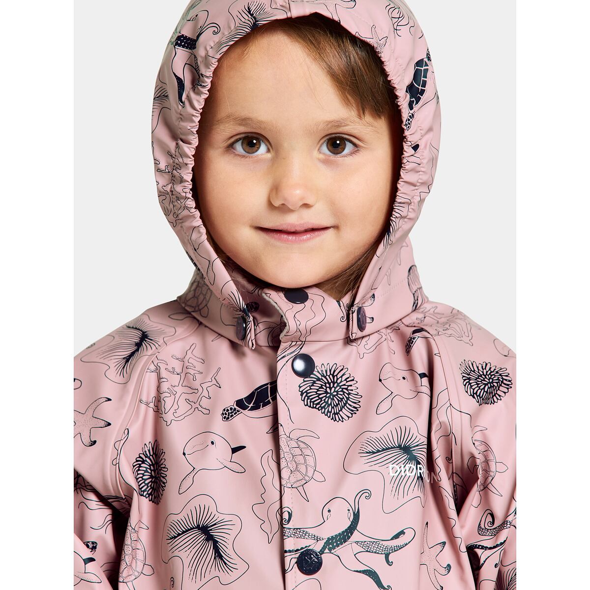 Didriksons Dětský set do deště Slaskeman ocean soft pink