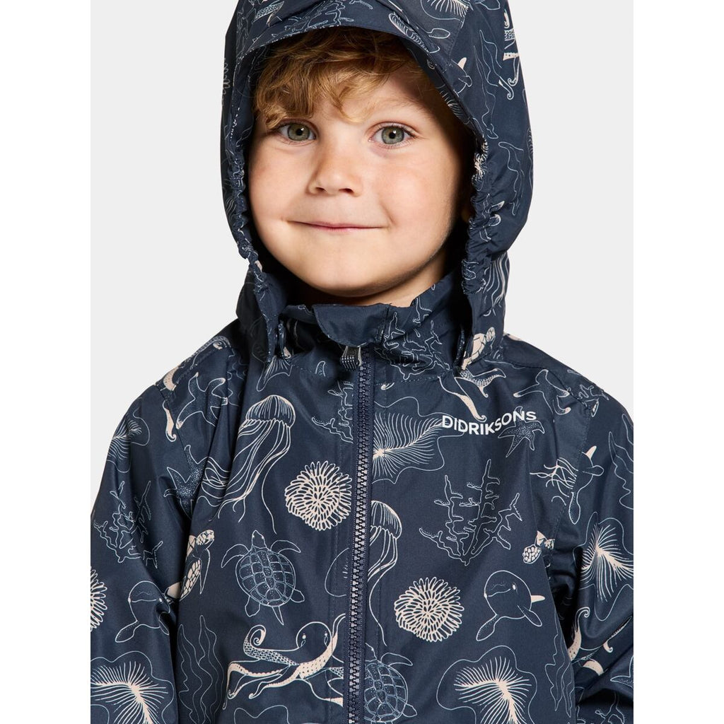 Didriksons Dětská nepromokavá bunda Norma ocean navy - ROSTOUCÍ