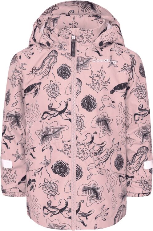 Didriksons Dětská nepromokavá bunda Norma ocean soft pink - ROSTOUCÍ