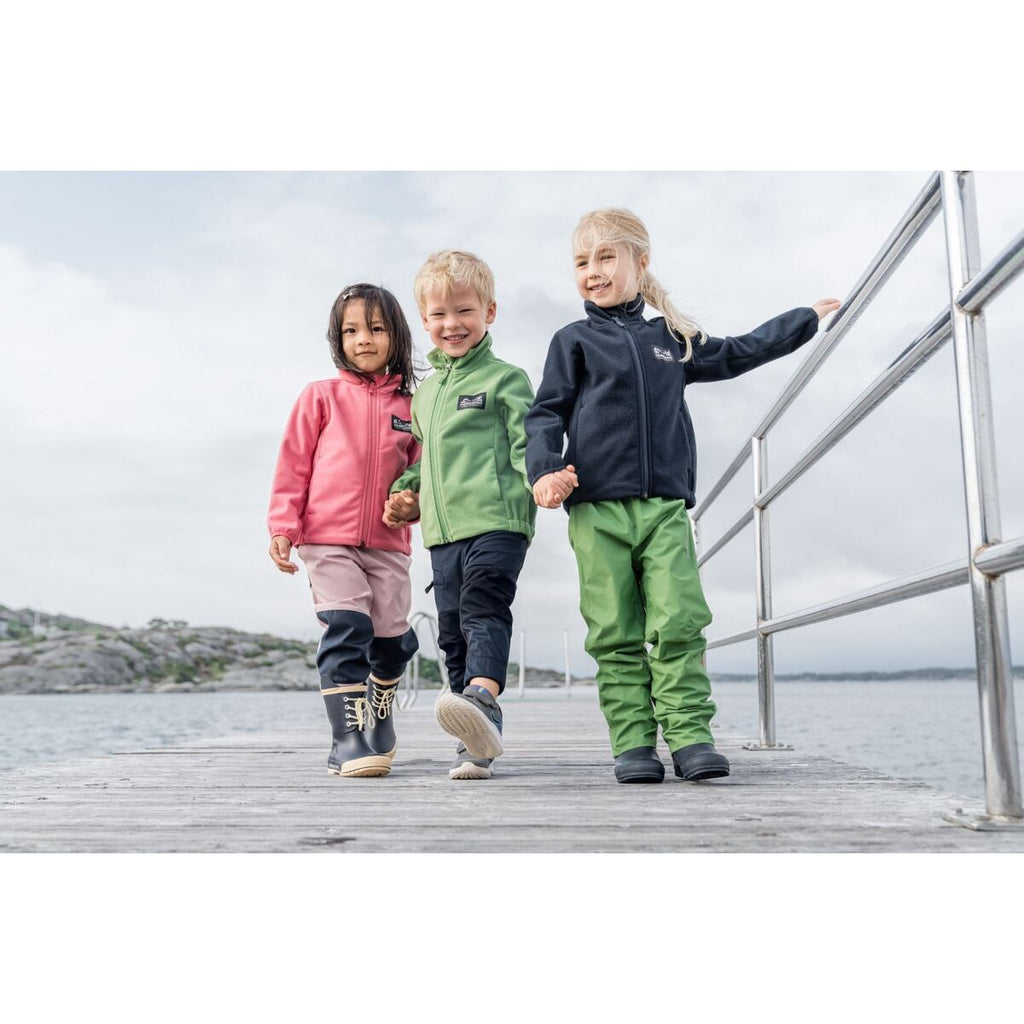 Didriksons Dětské softshellové kalhoty Lovet navy