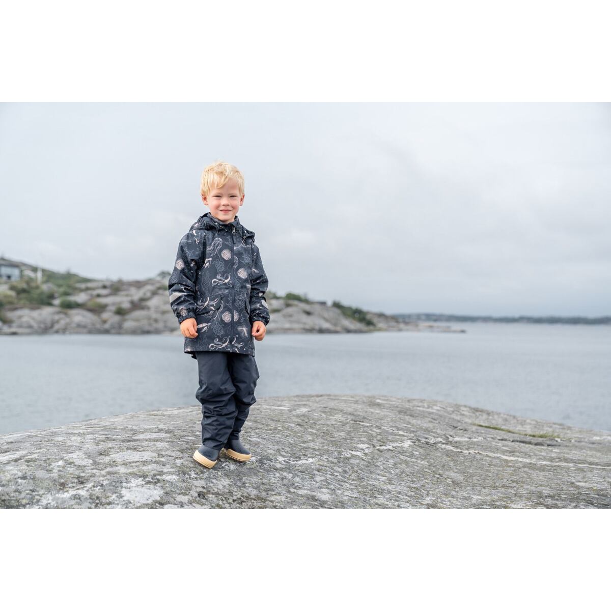 Didriksons Dětské nepromokavé kalhoty Avan navy - ROSTOUCÍ