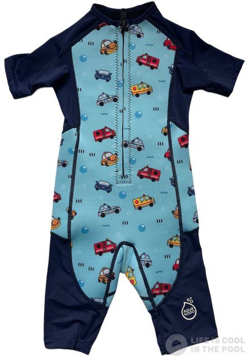 AquaKiddo Dětská neoprenová kombinéza neoprene wetsuit Cars - modrá
