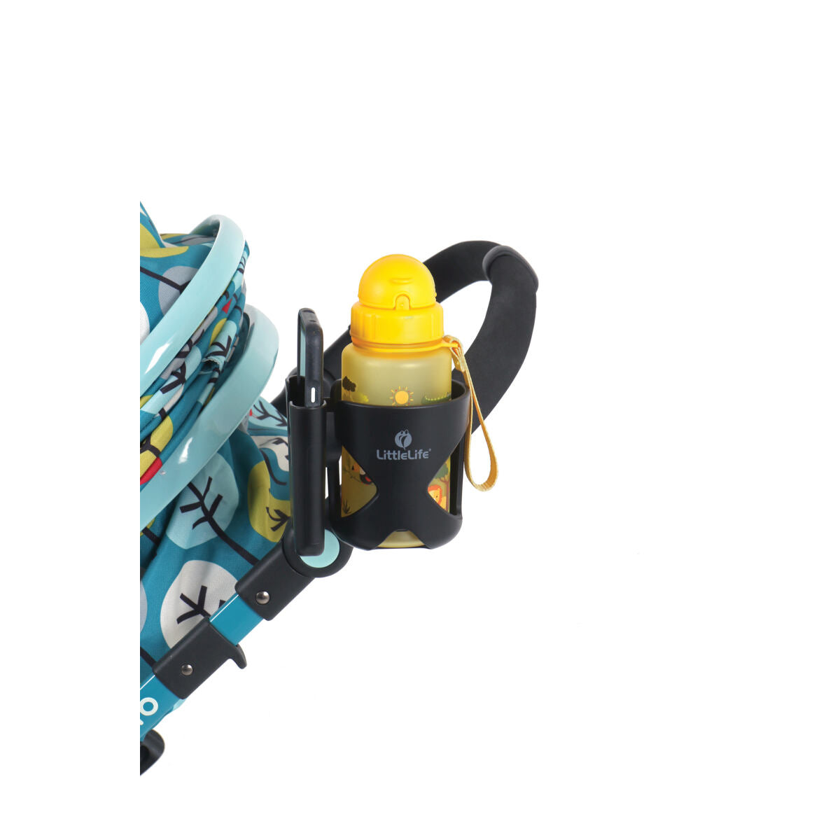 LittleLife Držák na lahev a telefon na kočárek Buggy Phone and Cup Holder black