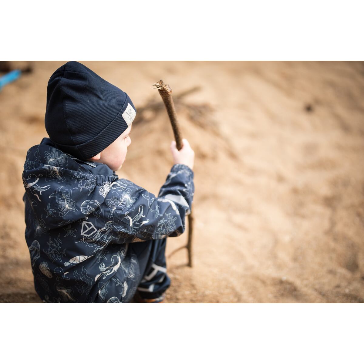 Didriksons Dětská nepromokavá bunda Norma ocean navy - ROSTOUCÍ