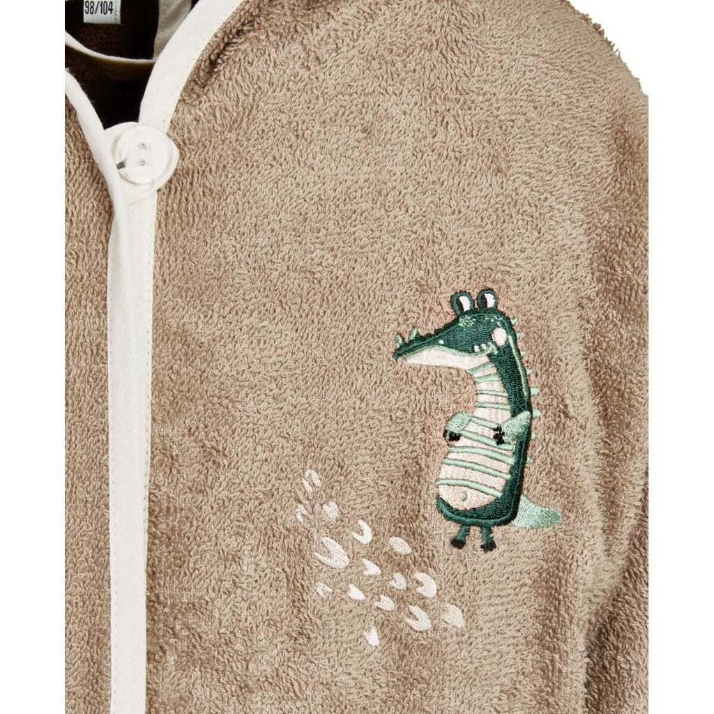 Playshoes Dětský župan Wild Animals brown - froté