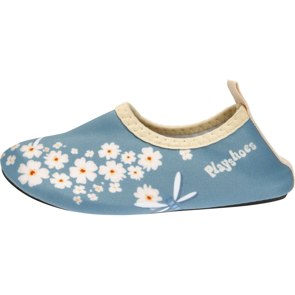 Playshoes Dětské barefoot boty do vody Flowers - petrol