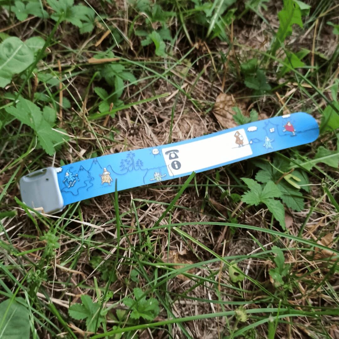 Promaledobrodruhy Dětský identifikační náramek - modrý