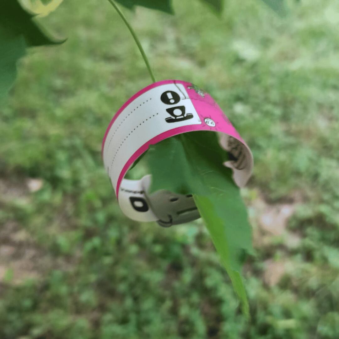 Promaledobrodruhy Dětský identifikační náramek - růžový