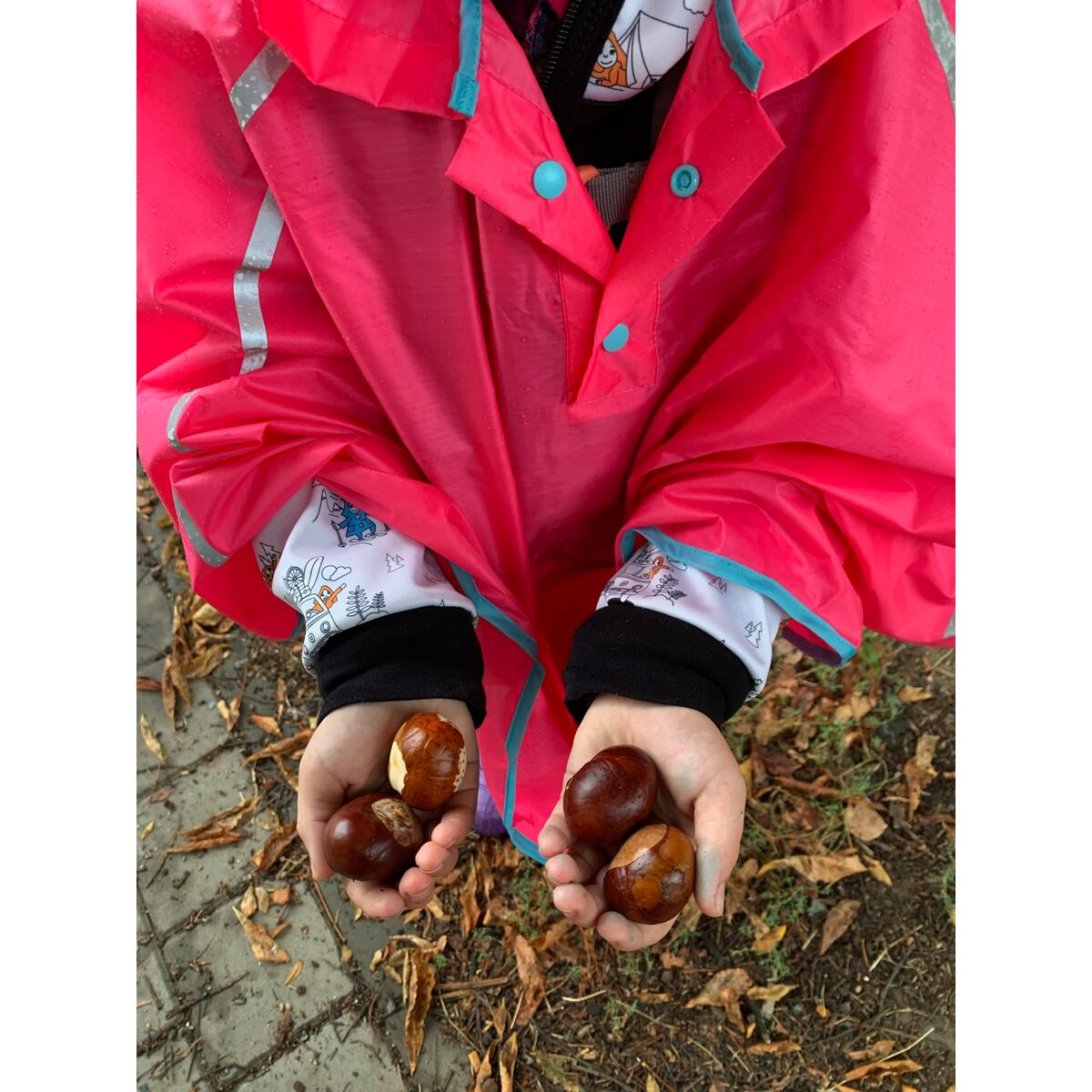 Playshoes Dětská pláštěnka neonově růžová - pončo