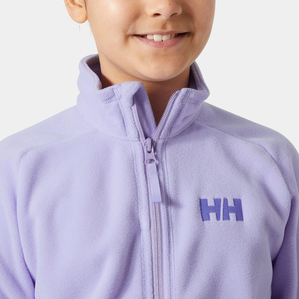 Helly Hansen Dětská fleecová mikina JR Daybreaker 2.0. jacket - bright lavender