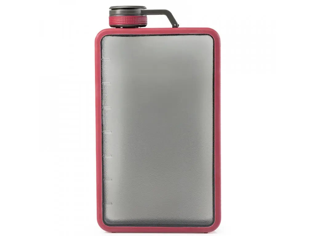 GSI outdoors Průhledná placatka GSI Outdoors Boulder Flask 475 ml haute red