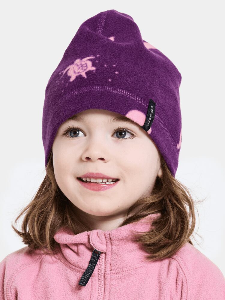 Didriksons Dětská fleecová čepice Monte beanie sweet pink 2 pack