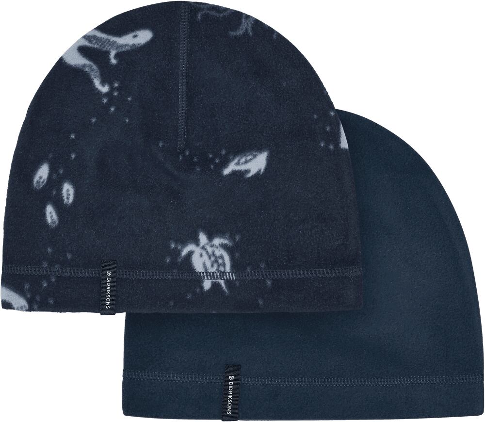 Didriksons Dětská fleecová čepice Monte beanie navy 2 pack