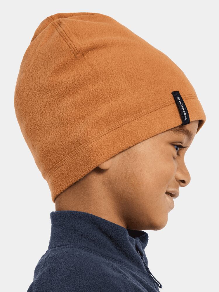 Didriksons Dětská fleecová čepice Monte beanie almond tree 2 pack