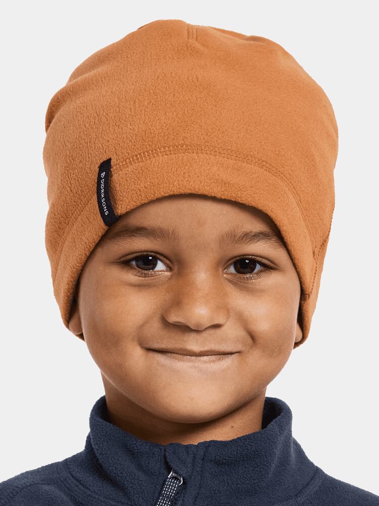 Didriksons Dětská fleecová čepice Monte beanie almond tree 2 pack