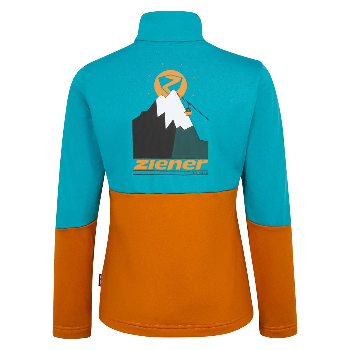 Ziener Dětská funkční mikina Jarps Jr - caramel glow