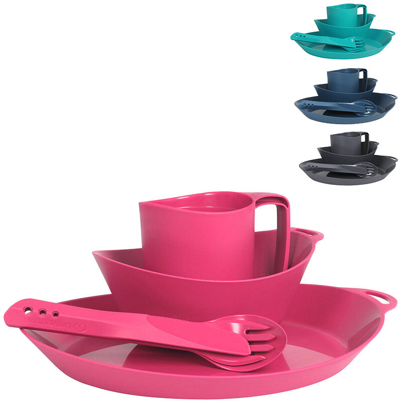 LifeVenture Sada nádobí Ellipse 4-Piece Set graphite