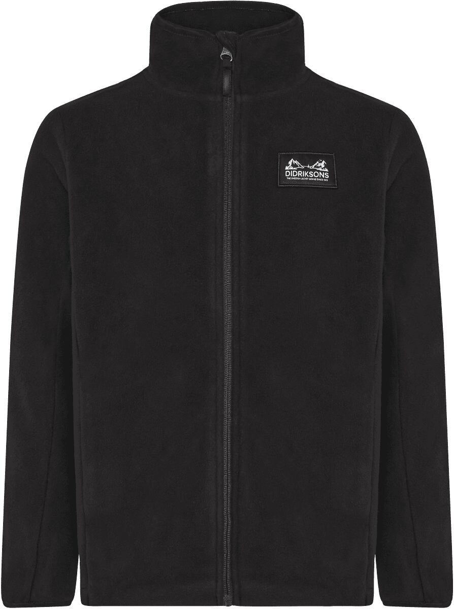 Didriksons Větruodolná dětská fleecová mikina Malakit black