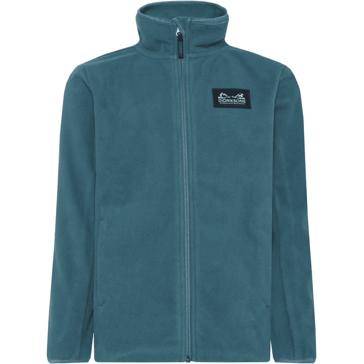 Didriksons Větruodolná dětská fleecová mikina Malakit star blue