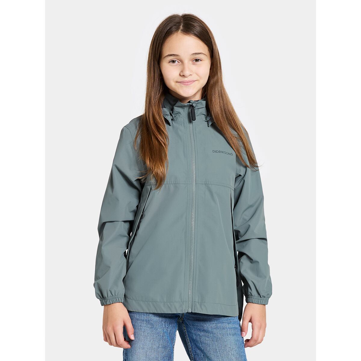 Didriksons Dětská nepromokavá bunda Meliss factory blue - ROSTOUCÍ