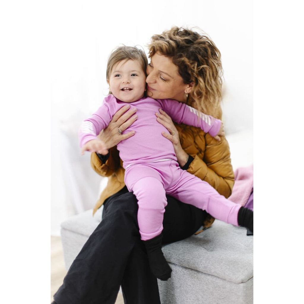 Helly Hansen Dětské termoprádlo K Lifa Merino set - meta pink