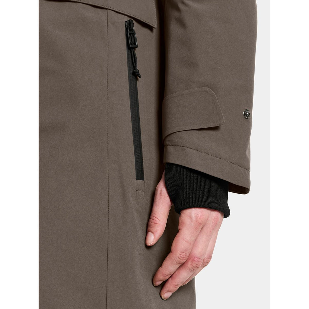 Didriksons Dámský zimní kabát Erika mocha brown