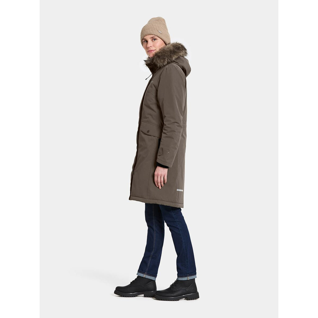Didriksons Dámský zimní kabát Erika mocha brown