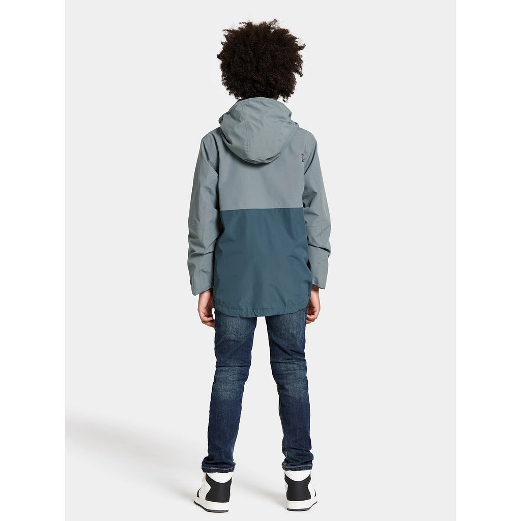 Didriksons Dětská nepromokavá bunda Piko factory blue - ROSTOUCÍ