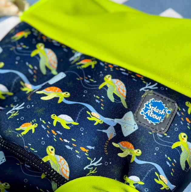 Splash About Dětské plenkové plavky Happy Nappy Turtle Tide