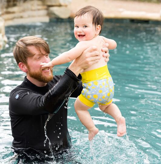 Splash About Dětské plenkové plavky Happy Nappy Lemons