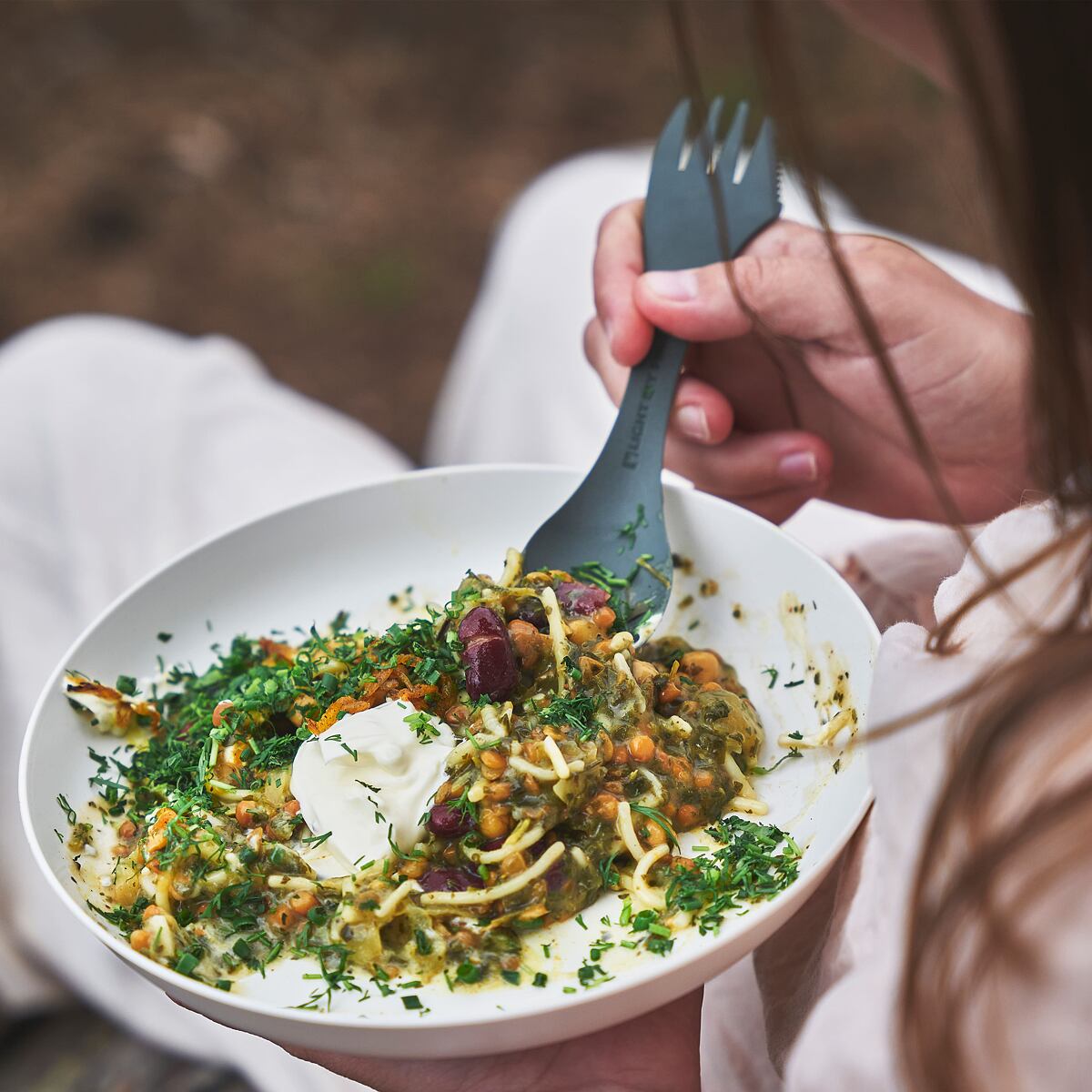 Light my fire Cestovní příbor Swedish Spork original 4-pack sagegreen