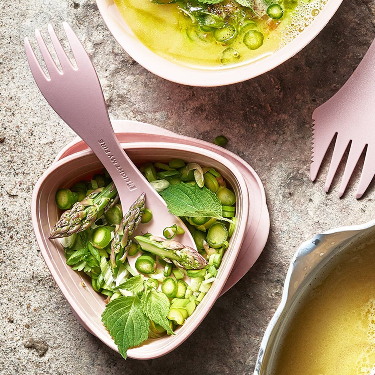 Light my fire Cestovní svačinová sada LunchKit 2.0 hazyblue