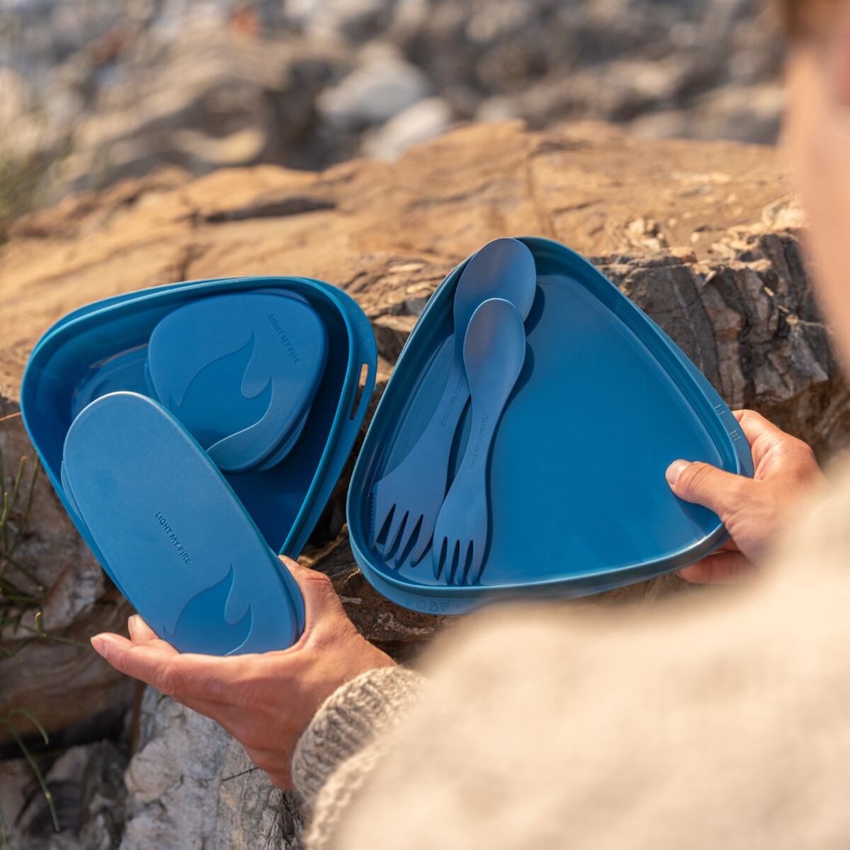 Light my fire Cestovní svačinová sada LunchKit 2.0 cream