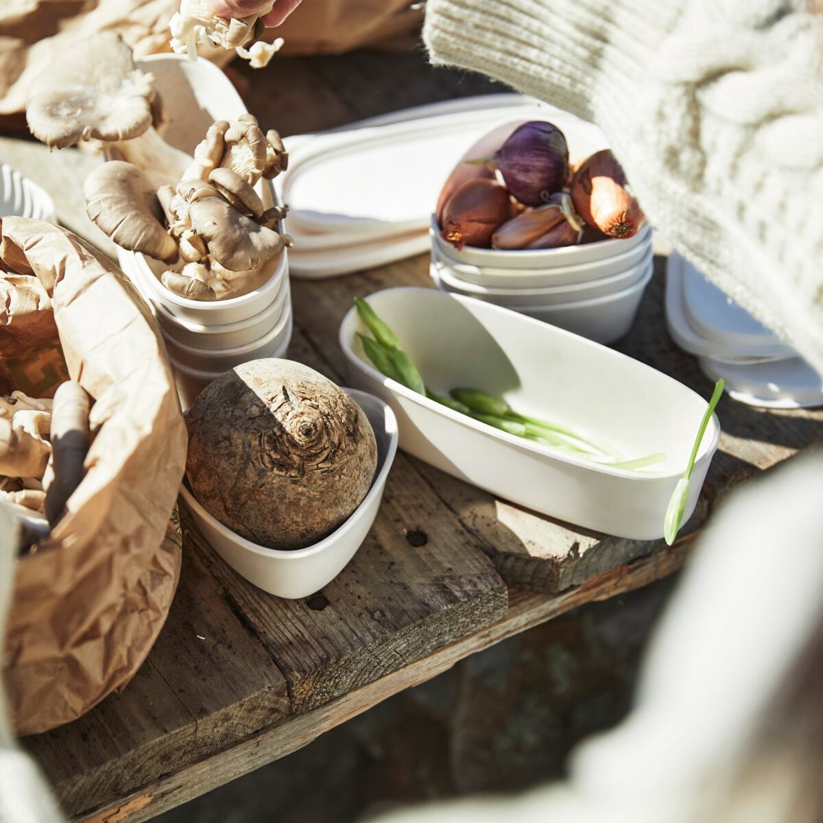 Light my fire Sada dvou krabiček s víčkem SnapBox oval 2-pack sagegreen