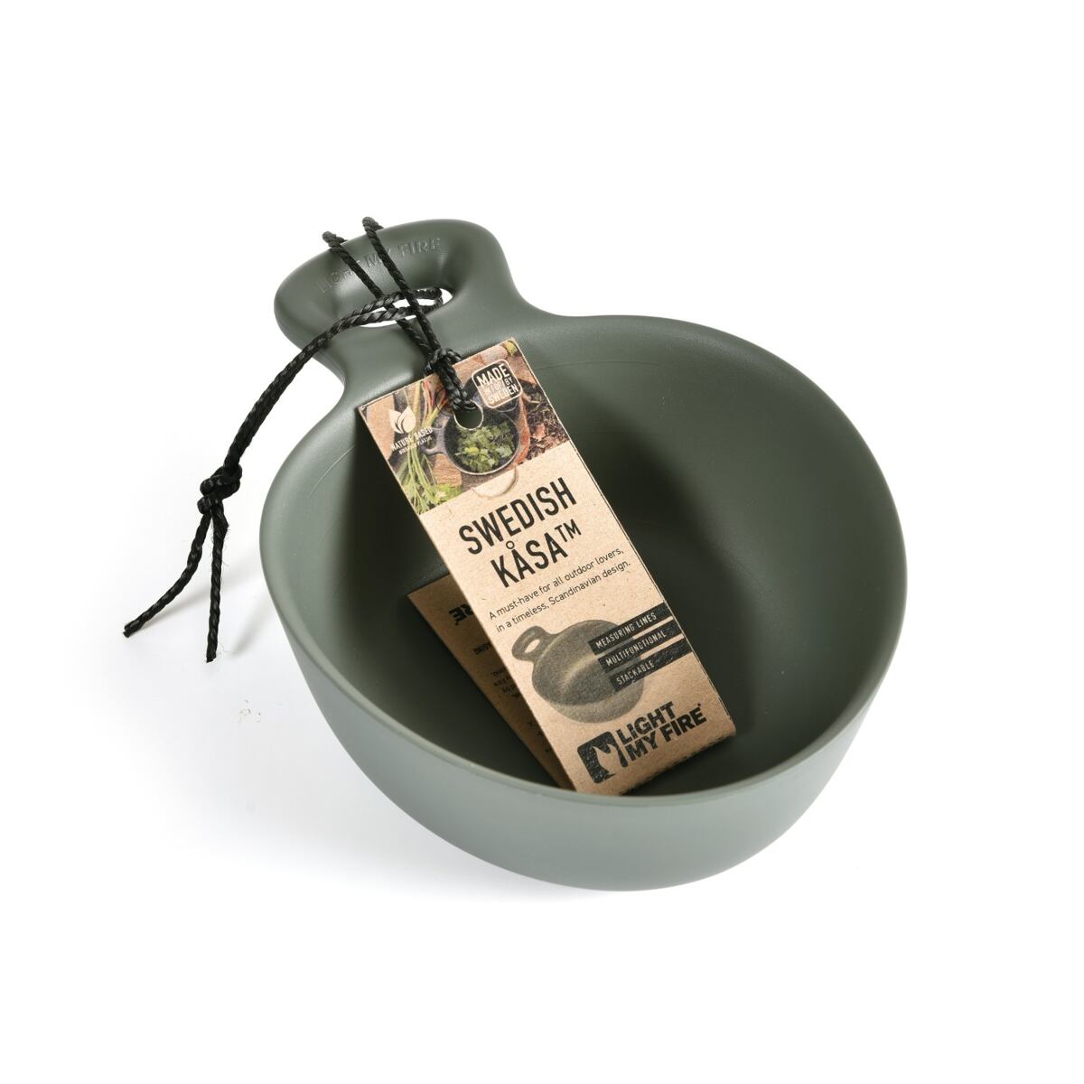 Light my fire Cestovní miska s uchem Swedish Kåsa mustyyellow